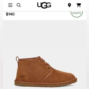Brand new/ never worn Men’s Ugh Neumel boots size 10 chestnut